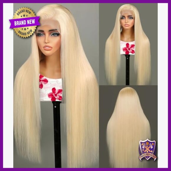 30 Inch Human Hair Lace Front Wig 13x6 HD Transparent Glueless Pre Plucked